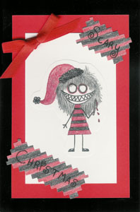 Scary Christmas card from Mallory 2010